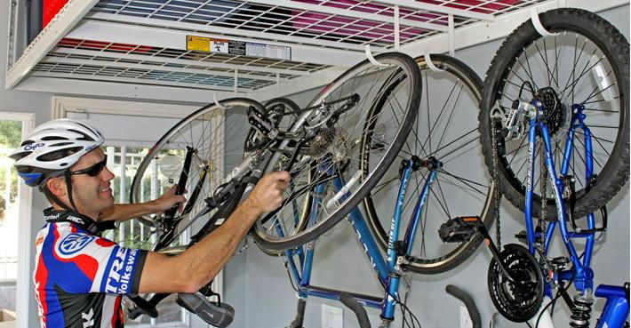 overhead storage rack-bike 1