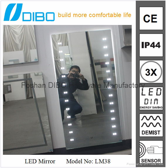 Foshan factory demister bathroom mirror china