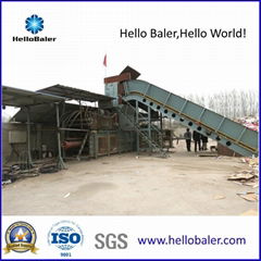 Waste paper baling machine with hydrualic press cylinder