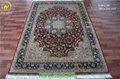 5.5x8ft handmade rug 230lines silk on silk turkish oriental carpet 2