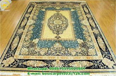 230linesTurkish carpet two colors for sale 5.5x8ft handmade silk rugs