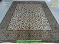 230lines persian handmade silk carpet