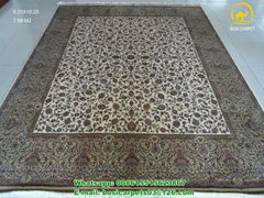 230lines persian handmade silk carpet 8x10ft oriental silk carpet usa