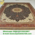 10*14ft handmade silk carpet hot sale 230lines rug wholesale price