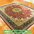 8x10ft handmade silk carpet 260lines high quality hot sale carpets 1