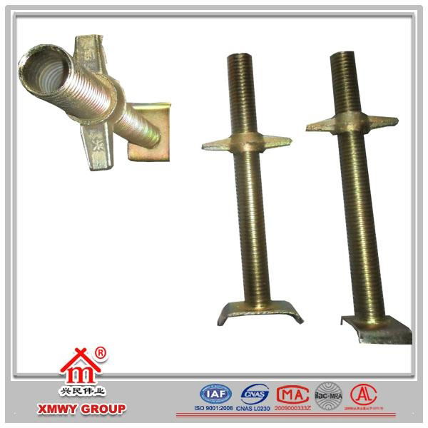 Qin HuangDao manufacturer adjustable screw jack base u head for scaffolding 3