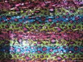 Mesh 3mm sequin with leopard printing