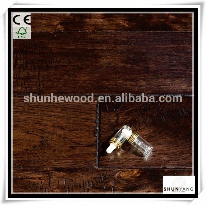 Rustic wide plank oak engineered parquet wood flooring  4