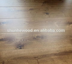 14mm China wholesale smoked white oak engineered hardwood flooring 