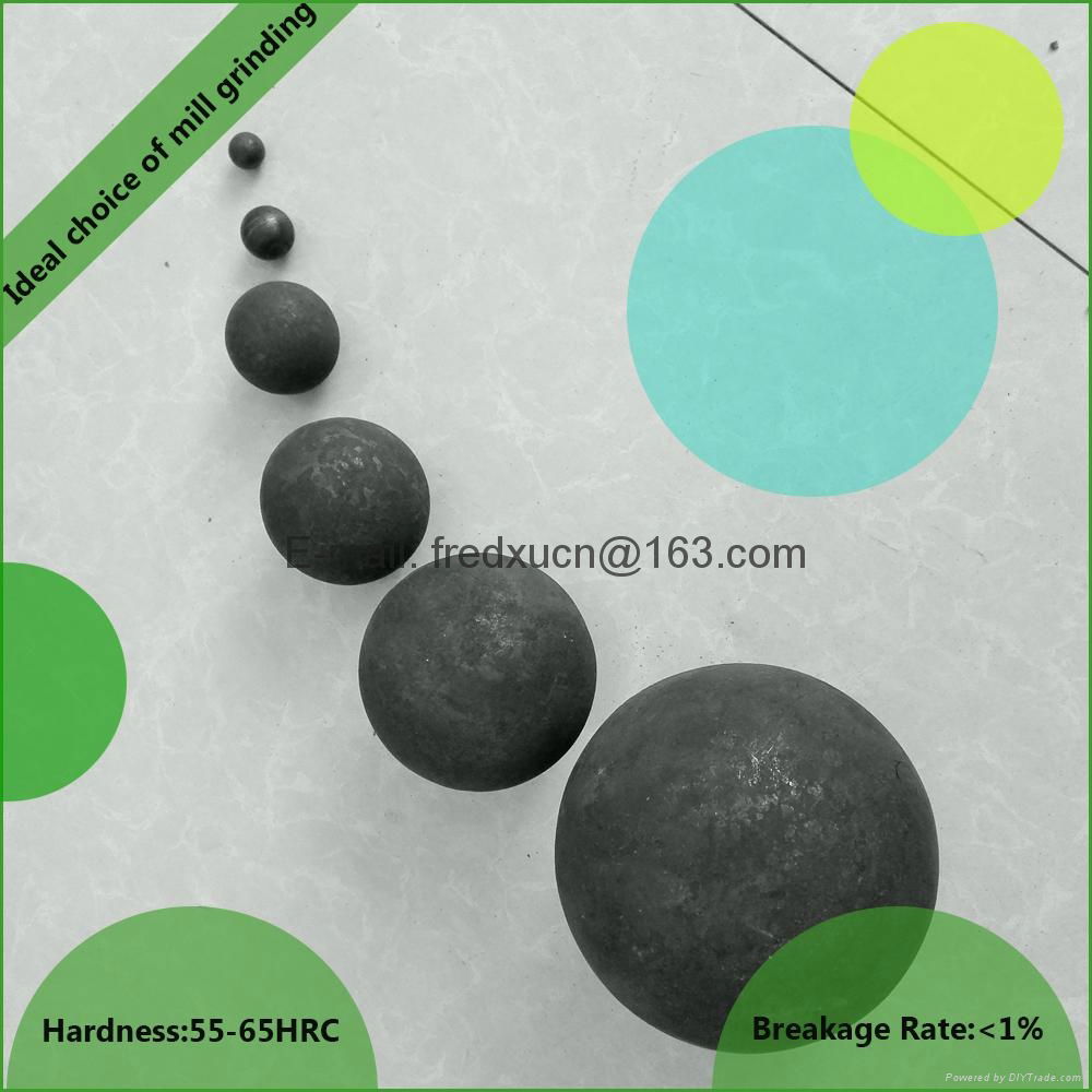 50mm 礦用球磨機用鍛造鋼球熱軋鋼球 3