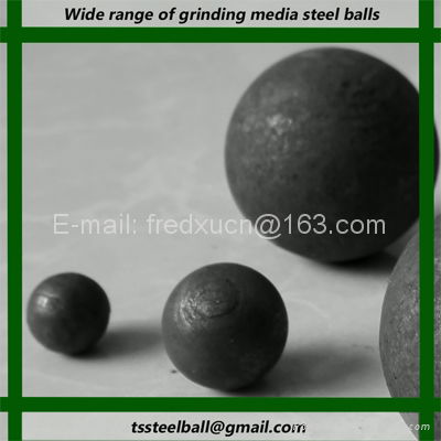 Ag mill and sag mill grinding media 65mm hot rolled steel balls for mining 