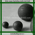 Ag mill and sag mill grinding media 65mm hot rolled steel balls for mining 