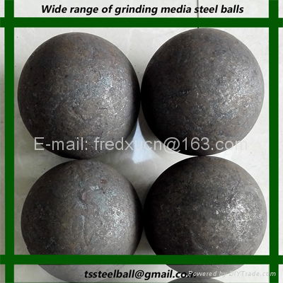 Ag mill and sag mill grinding media 65mm hot rolled steel balls for mining  4