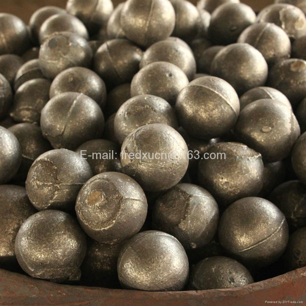 2.5 inch High chrome cast grinding media steel balls for cement and mining 2