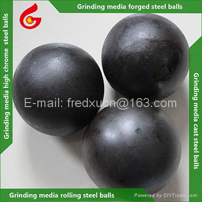 3.5 inch Cast steel alloy high chrome grinding media steel ball for mill 2