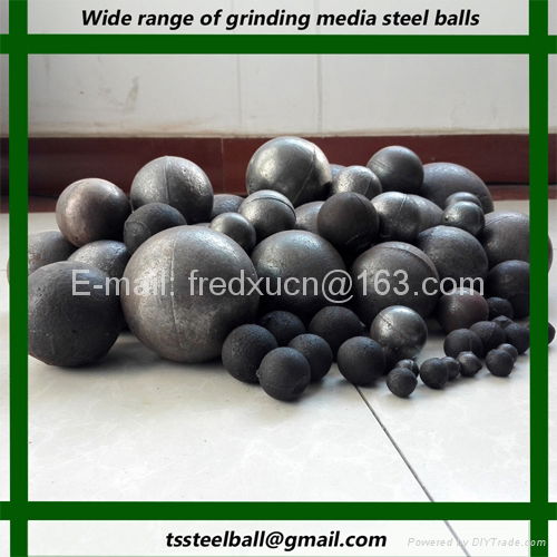 3.5 inch Cast steel alloy high chrome grinding media steel ball for mill 4