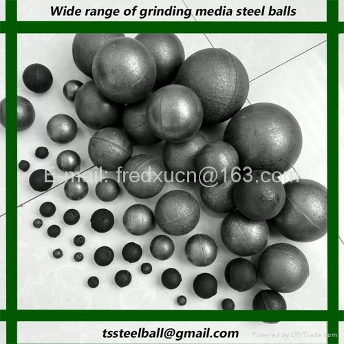 3.5 inch Cast steel alloy high chrome grinding media steel ball for mill 5