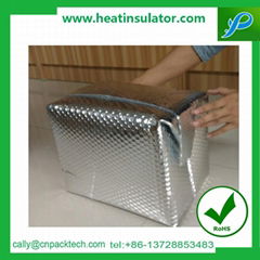 Aluminum Bubble Foil Moistureproof Heat Insulated Food Delivery Box Liner 