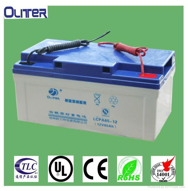 Fixed valve control type sealed lead-acid battery