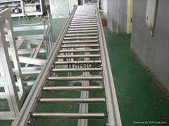 Flexible Powered Roller Conveyor expandable for loading & unloading