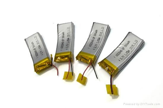 3.7V 500mah Curved Lithium Polymer Battery for smart Watch 2