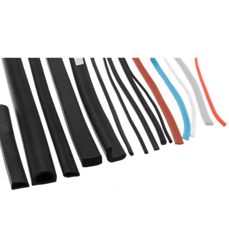 Extrusion sponge silicone seal strips