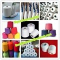 100% polyester dyed colour sewing thread