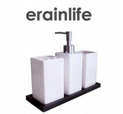erainlife Elegance Style ERCE-0029 Beautiful Square Ceramic Bathroom Set