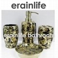 erainlife Elegance Style ERCE-0292 Beautiful Colorful Round Ceramic Bathroom Set 1