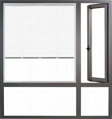 55 thermal break casement aluminium door made in China