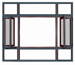 150mm thermal break aluminium casement window made in China