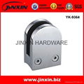 stainless steel glass fittings handrail D clamps 1