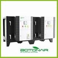 fume gas and odor removal air cleaner for retaurant commerial kitchen
