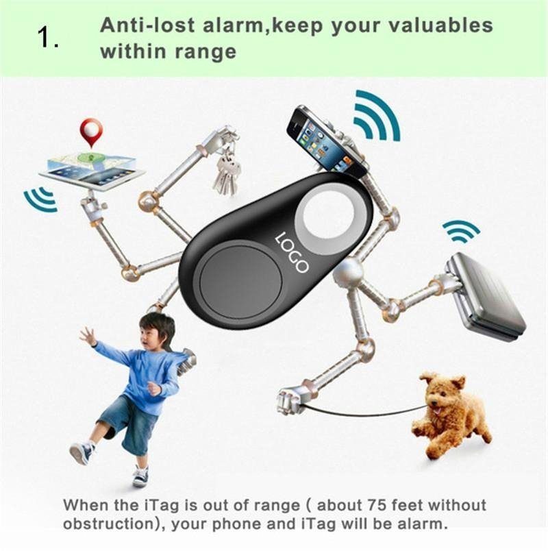 Mobile Children  Anti-lost Bluetooth Key Finder Two-way intelligent tracking loc 3