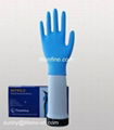 blue nitrile examination gloves