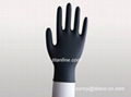 black nitrile examination gloves