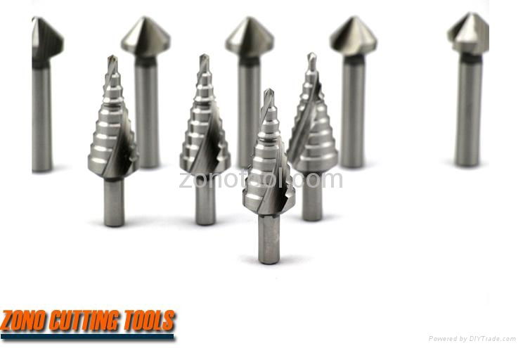 HSS Spiral Grooved Step Drills 3