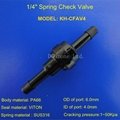 fule resistant plastic check valve can
