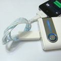 EL MICRO USB 5PIN 白蓝流光数据线