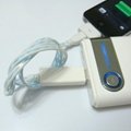 EL MICRO USB 5PIN 白藍流光數據線