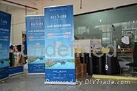 Plastic roll-up banner