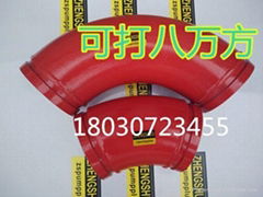 concrete pump double wall elbow can use