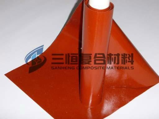 供應硅橡膠玻纖高溫塗層布 2