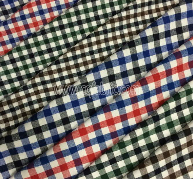  China Supplier 21Sx21S 100 Cotton Yarn Dyed Plaid Flannel Fabric YDF-011