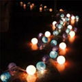 Colorful cotton balls LED string lights