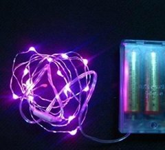 New street decoration fairy string solar christmas light led copper wire string 