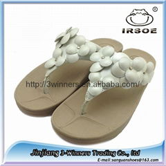 party elegant flip flops lady flower