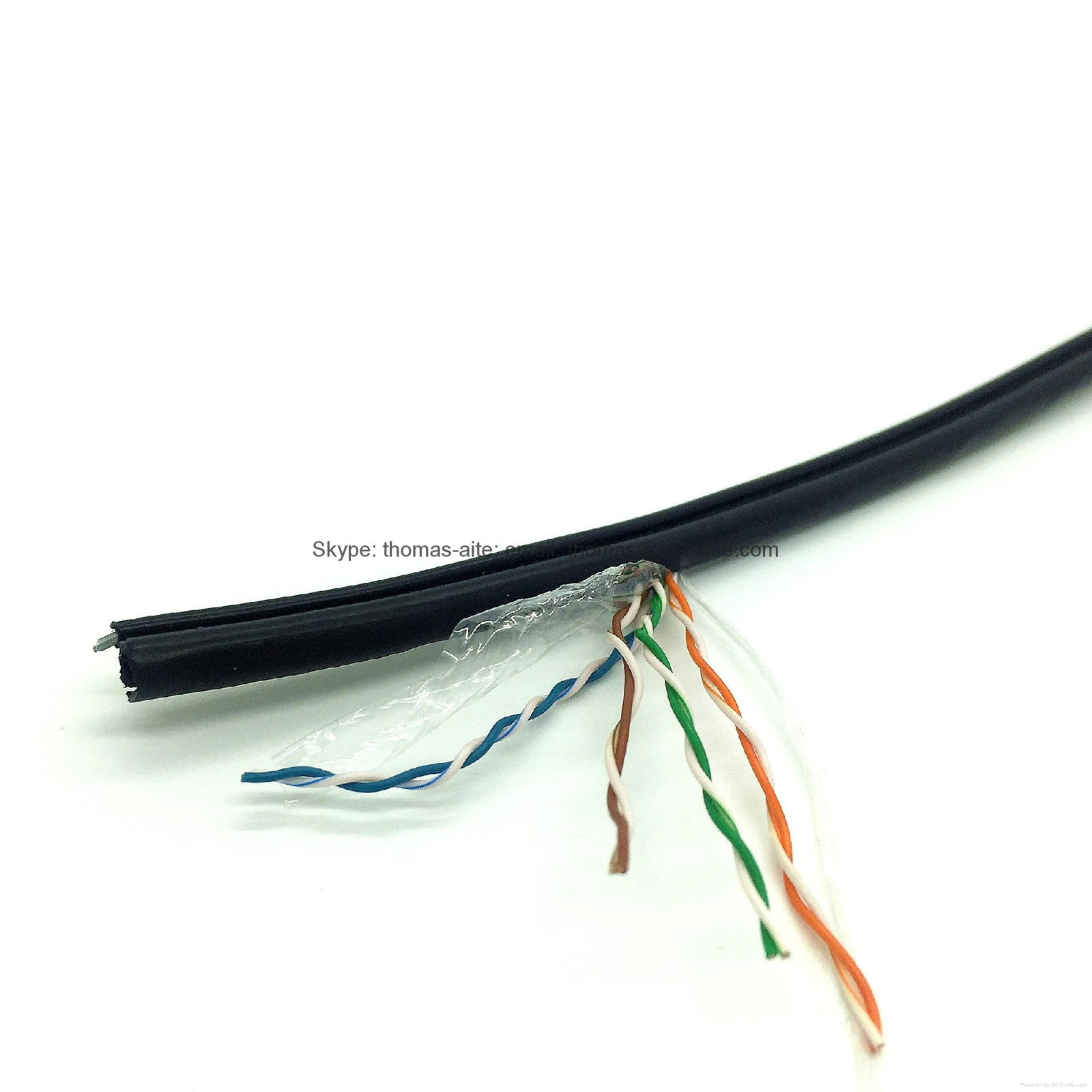 Network Computer CAT5E 24AWG Pure Copper Lan Cable 2P/4P/25P