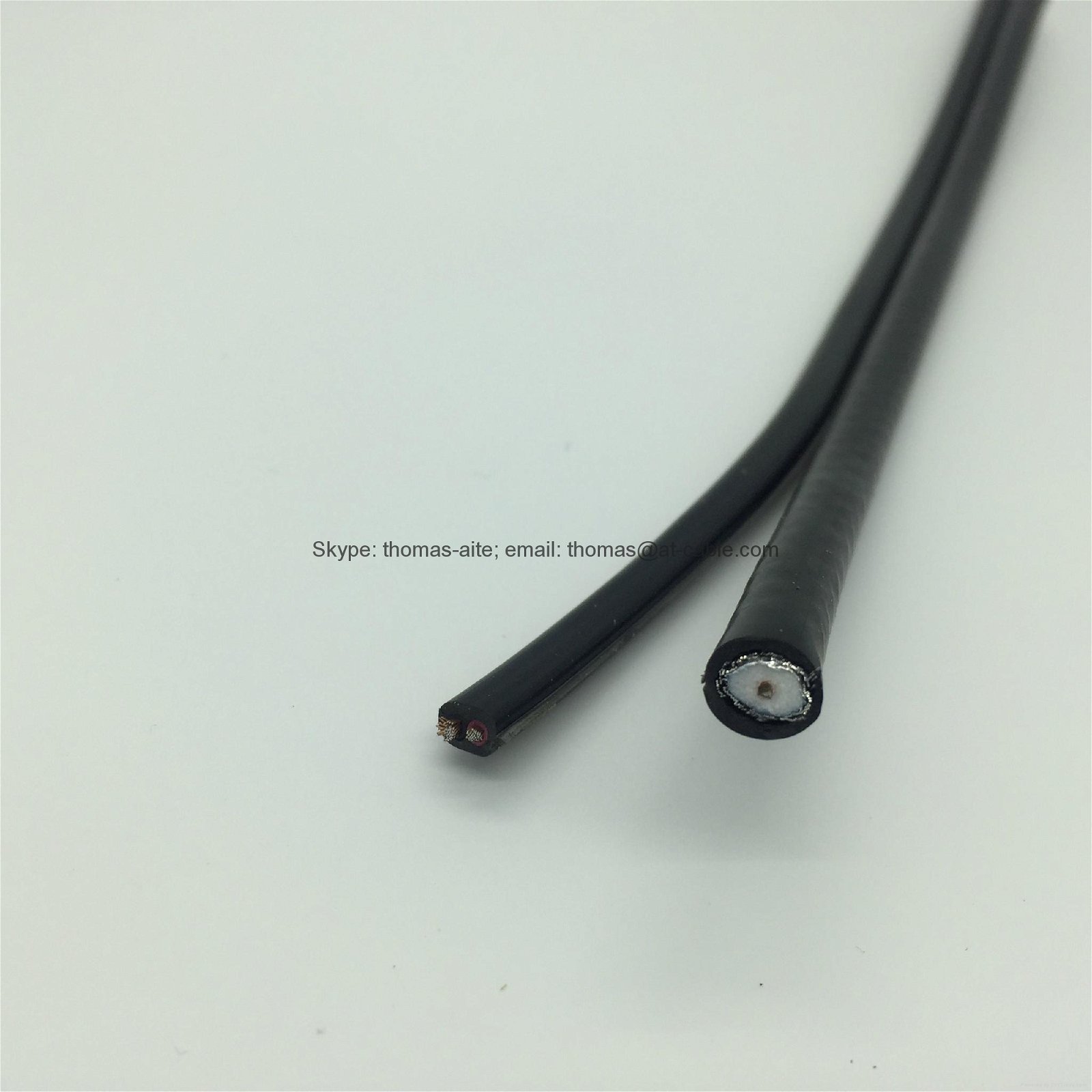 Coaxial with Power Combo Cable rg6+2c