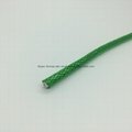 Green Transparent PVC Jacket Foam PE Solution RG6 TV Coaxial Cable